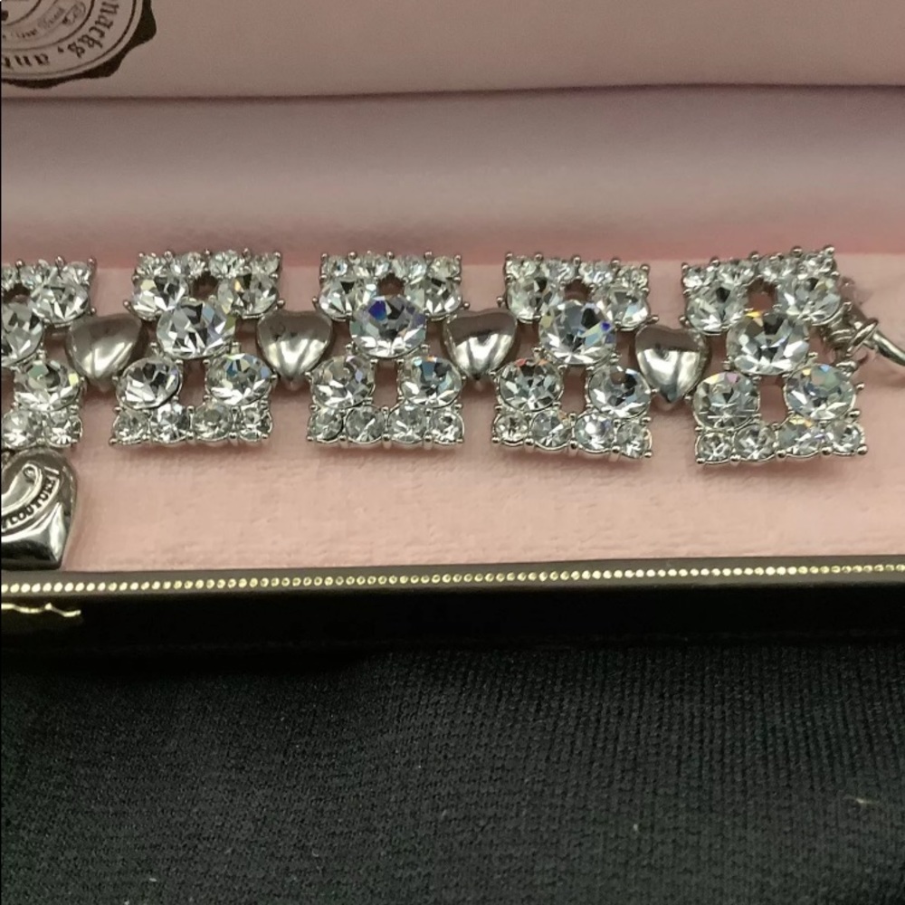 NEW JUICY COUTURE DOG COLLAR DIAMOND NECKLACE RHINESTONE BLING PAVE SWAROVSKI - Picture 15 of 16